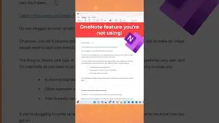 Easily save your emails to OneNote #shorts