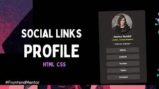 ASMR coding - Social Links Profile | HTML | CSS | Frontend Mentor