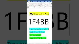 💻Magic Trick in Word | Shortcut Keys