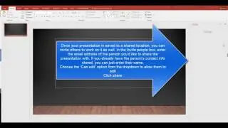 How to co author or share a PowerPoint 2016 Presentation