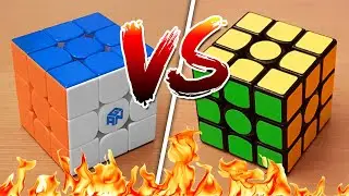 Stickers VS Stickerless Rubik's Cubes