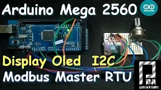 Arduino MEGA 2560 Master Modbus Potenciometer Display Oled : PDAControl