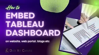 Embed tableau dashboard on website | Web page | Portal | Blog