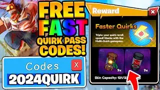 FREE 2024 FASTER QUIRK GAMEPASS CODES! ANIME CHAMPIONS SIMULATOR Roblox