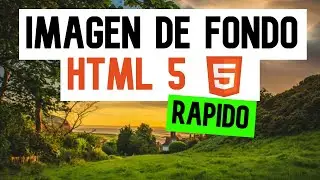 👉como Poner una IMAGEN de FONDO en 🧡HTML5🧡