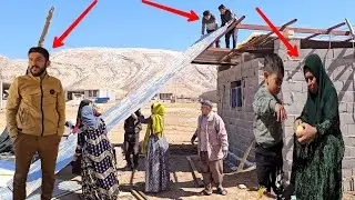 Zahra's family completes roof after days of hard work