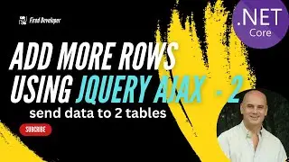 Add more Rows into 2 tables using Jquery AJAX | dotnet core