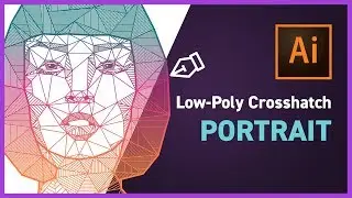 Low-poly Crosshatch Vector Design with Adobe Illustrator CC