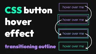 CSS Button Hover Effect - Transitioning the CSS outline property