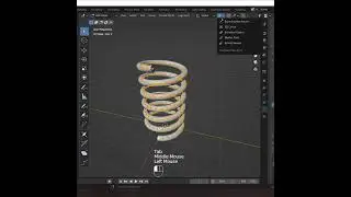 Spring with curve blender tutorial 