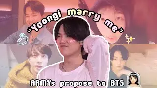 BTS's different reactions being proposed by ARMYs & 