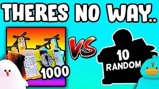 1000 PENCIL CRATES vs 10 RANDOM CRATES?! (Toilet Tower Defense)