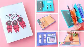 DIY Easy 6 Squid Gaming Book | Paper Games Book | Squid Game | Fun Activities & Cool Crafts