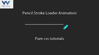 Pure CSS Pencil Stroke Animation | Pencil Effects | CSS Animation