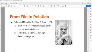 SQL and relational database   Introduction