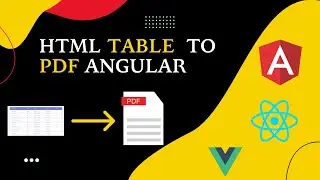 html to pdf | jspdf html to pdf |html table to Pdf Angular | html table to Pdf React | jspdf