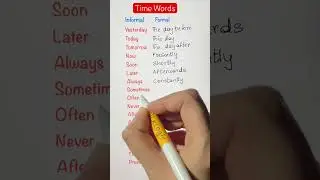 Time Words