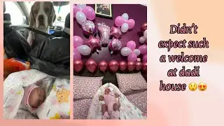Part 2: first car ride with his lil sis | grand welcome at dadi house