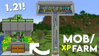 Minecraft: EASY MOB XP FARM TUTORIAL! 1.21 (Without Mob Spawner)