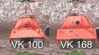 ЧТО ЛУЧШЕ VK 100.01 или VK 168.01 Wot BLITZ