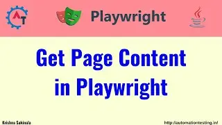 #25  Get Page Content in Playwright Java