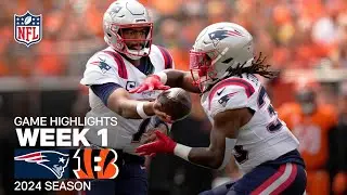 New England Patriots vs. Cincinnati Bengals Game Highlights | NFL 2024 Season