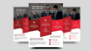 Modern Corporate Flyer Design - Photoshop Tutorials