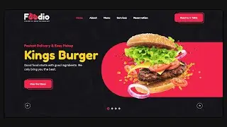 Create a Responsive Restaurant/Food Website with HTML CSS and JavaScript - Part 2