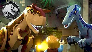 ¡Atrapados en el medio! ¡Dino-pelea! | LEGO JURASSIC WORLD: LEYENDA DE LA ISLA NUBLAR