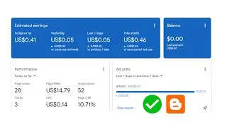 My first day google AdSense earning from my website