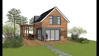 Небольшой дом в SketchUp за 2 минуты! 😱