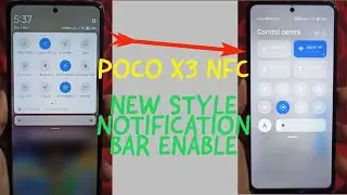 POCO X3 NEW NOTIFICATION BAR ENABLE HOW TO ENABLE POCO X3 NFC  MI 12 NOTIFICATION BAR