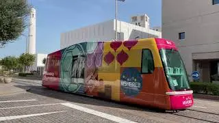 Hydrogen Trams!! Msheireb Tram in Doha, Qatar 2023 الترام في الدوحة