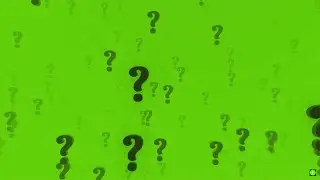 Green screen question animation, chroma key quastion footage pantalla verde 4