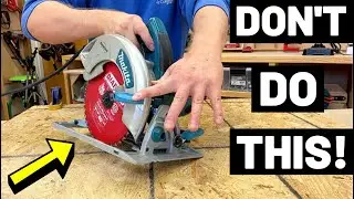 Don't Try This DANGEROUS CUTTING TECHNIQUE! (Here's How To PLUNGE CUT W/ Circular Saw Instead!)