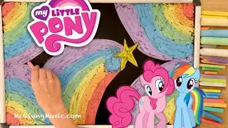 My Little Pony ♫ 8 HOURS of Chalk Art + Lullaby for Babies