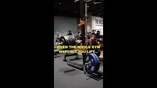 When The Whole Gym Watches You Squat…👀