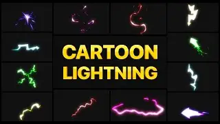 Cartoon Lightning Elements Motion Graphics Templates