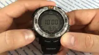 Как настроить наручные часы Casio ProTrek PRG-260-1E - видео Watch-Forum.RU