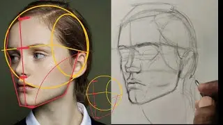 Mastering Portraits with the Loomis Method: Easy Head Structure and Facial Shapes | Drawing Tutorial