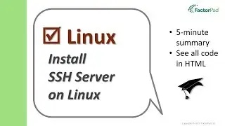 Install SSH Server on Linux