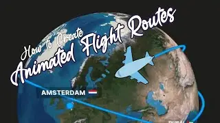 Free Animated Plane Flight Map Tutorial