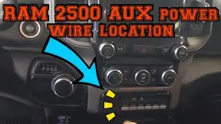 2020-2023 Ram 2500 Aux Power plug wire location simple