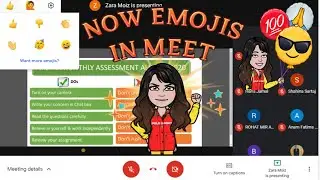 How to use emojis in Google Meet