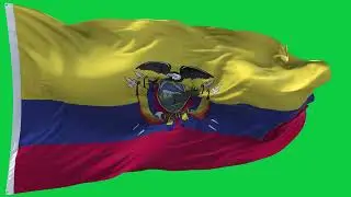 🚩Ecuador Flag Waving | GREEN SCREEN & CHROMA MATTE🚩