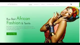 How To Make A Responsive Fashion and Textile Website Using HTML, CSS & JS | Website Design