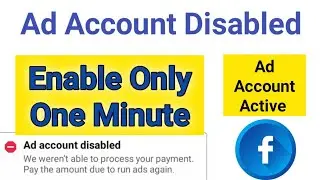 Ad account disabled facebook | Your ad account is disabled and unable to run ads | How to fix