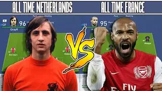 NETHERLAND'S ALL TIME XI VS FRANCE'S ALL TIME XI - FIFA 19 EXPERIMENT