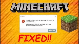 How To Fix Minecraft GLFW Error 65542 WGL The Driver Does Not Appear To Support OpenGL TLauncher