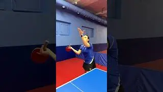 Подача маятник с нижним вращением! Подача настольный теннис. 